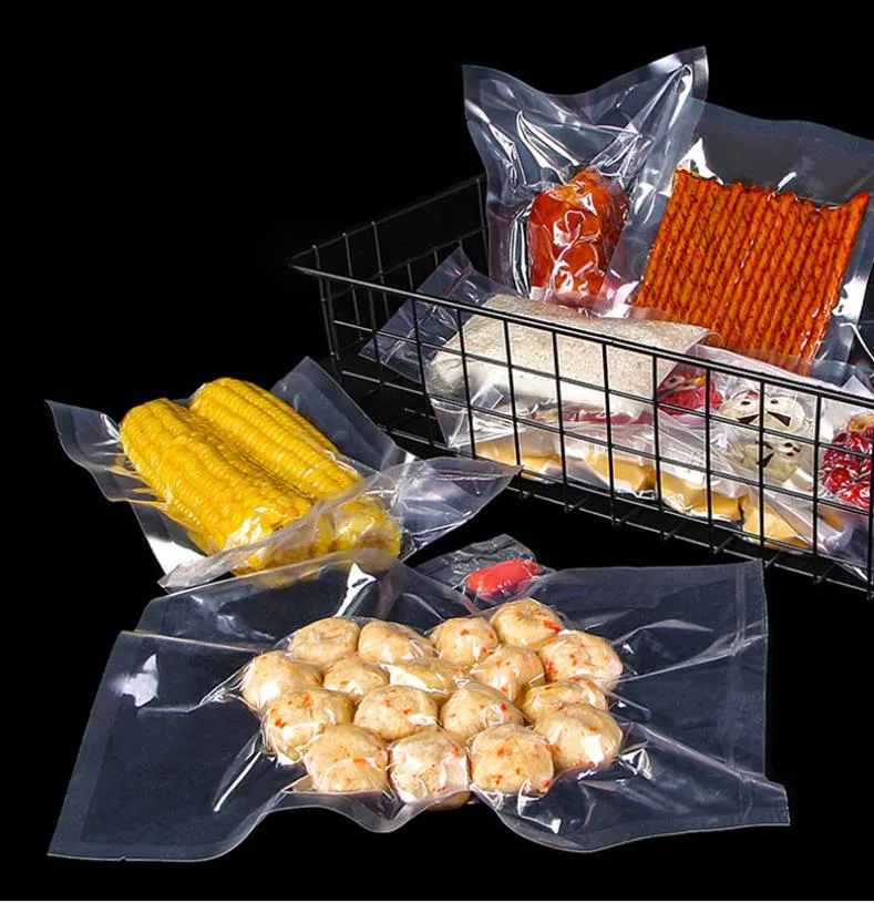 Custom Printed Heat Seal Resealable Vacuum Food Storage Bags