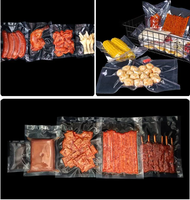 Custom Printed Heat Seal Resealable Vacuum Food Storage Bags