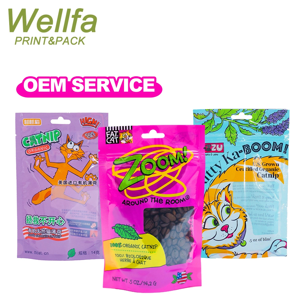 Custom Resealable Food Bags Wet Pet Vacuum Three Seal Frozen and Dry Middle Sealing Stick Beef Jerky Dog Treats Packaging Bag