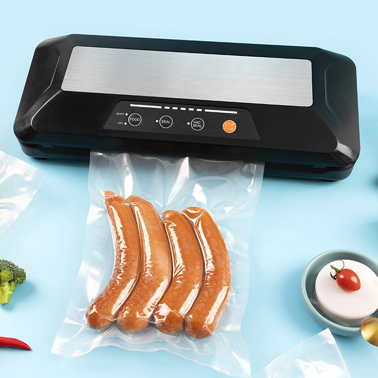 Elegantly Designed Vacuum Sealer Dry and Wet Food Settings with Built-in Knife Entry Kit, Inching Control and External Extraction Function