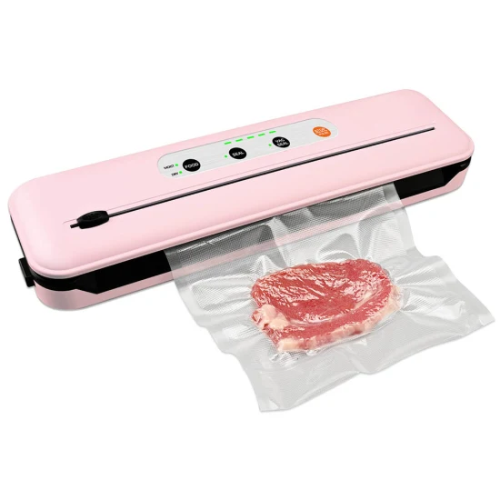 Scelleuse sous vide compacte avec système d'étanchéité à l'air sous vide automatique Kit de démarrage pour la conservation Modes alimentaires secs et humides Cutter intégré