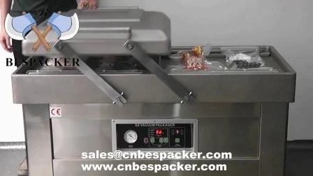 Scellant sous vide automatique à double chambre pour viande cuite